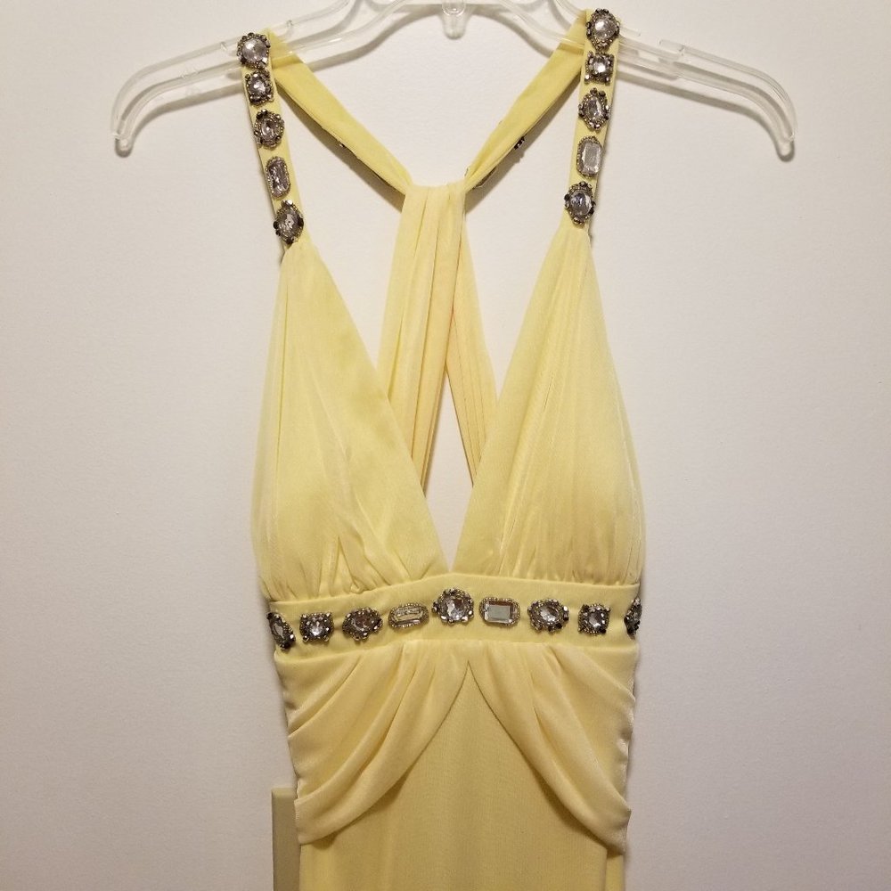 Pale Yellow Prom Dress